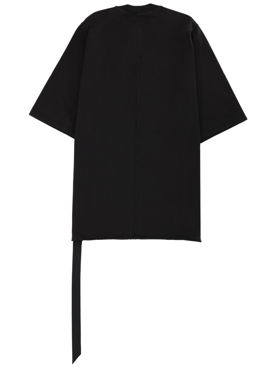 Rick Owens DRKSHDW Subhuman Jumbo Cotton Strap T-Shirt Zwart