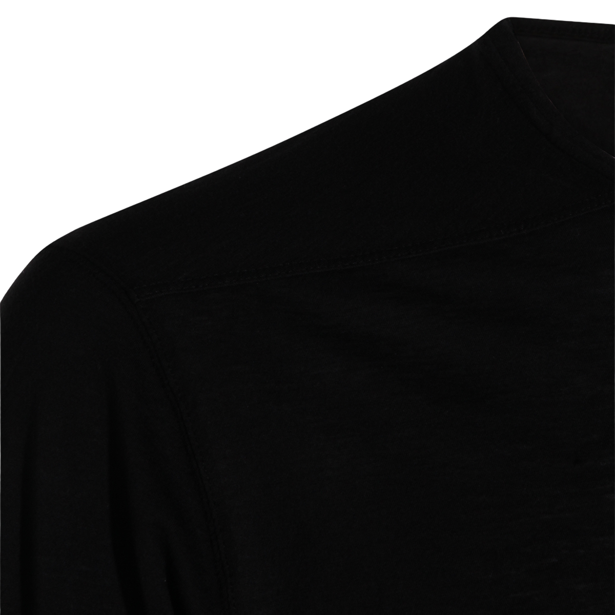 Rick Owens DRKSHDW Plain Black T-Shirt Zwart