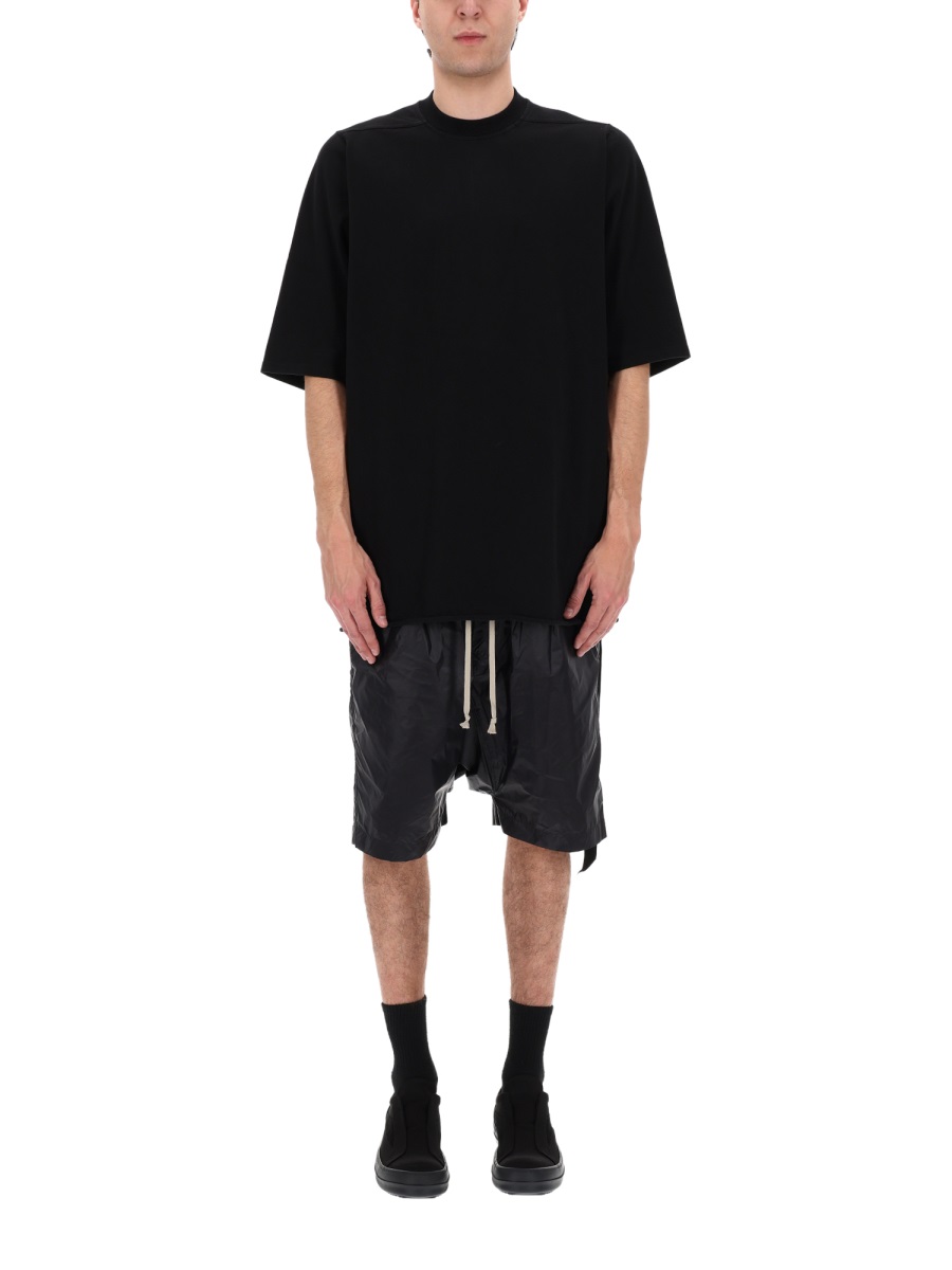 Rick Owens DRKSHDW Jumbo Ss Oversized Cotton T-Shirt Zwart