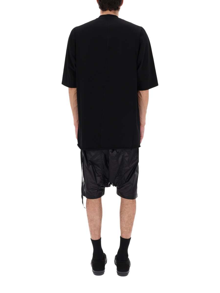 Rick Owens DRKSHDW Jumbo Ss Oversized Cotton T-Shirt Zwart