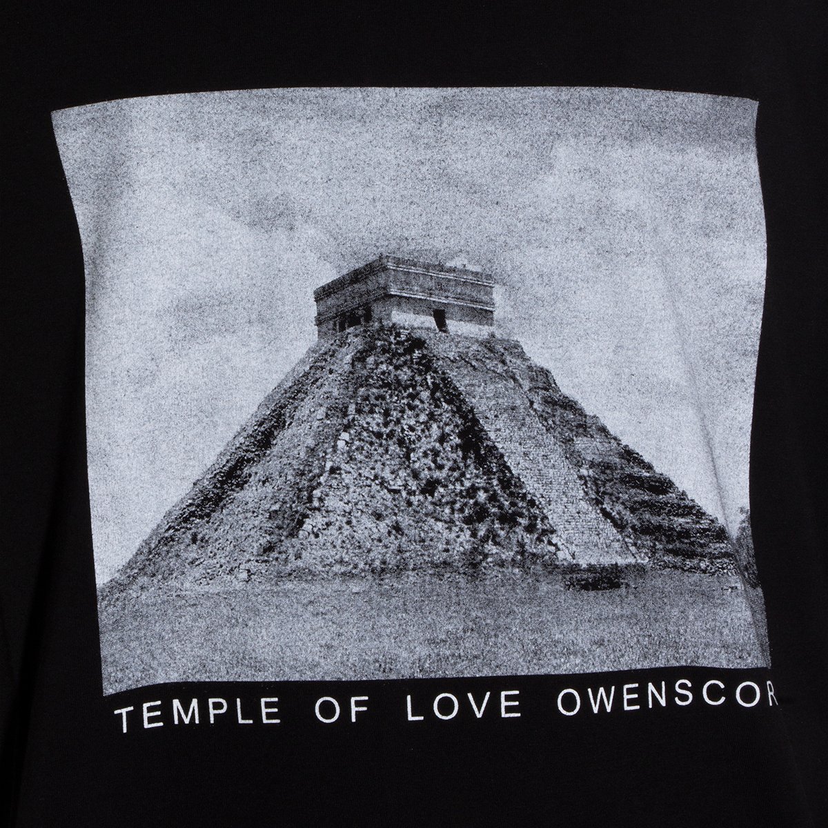 Rick Owens DRKSHDW Monochrome Pyramid Graphic Print Black T-Shirt Zwart