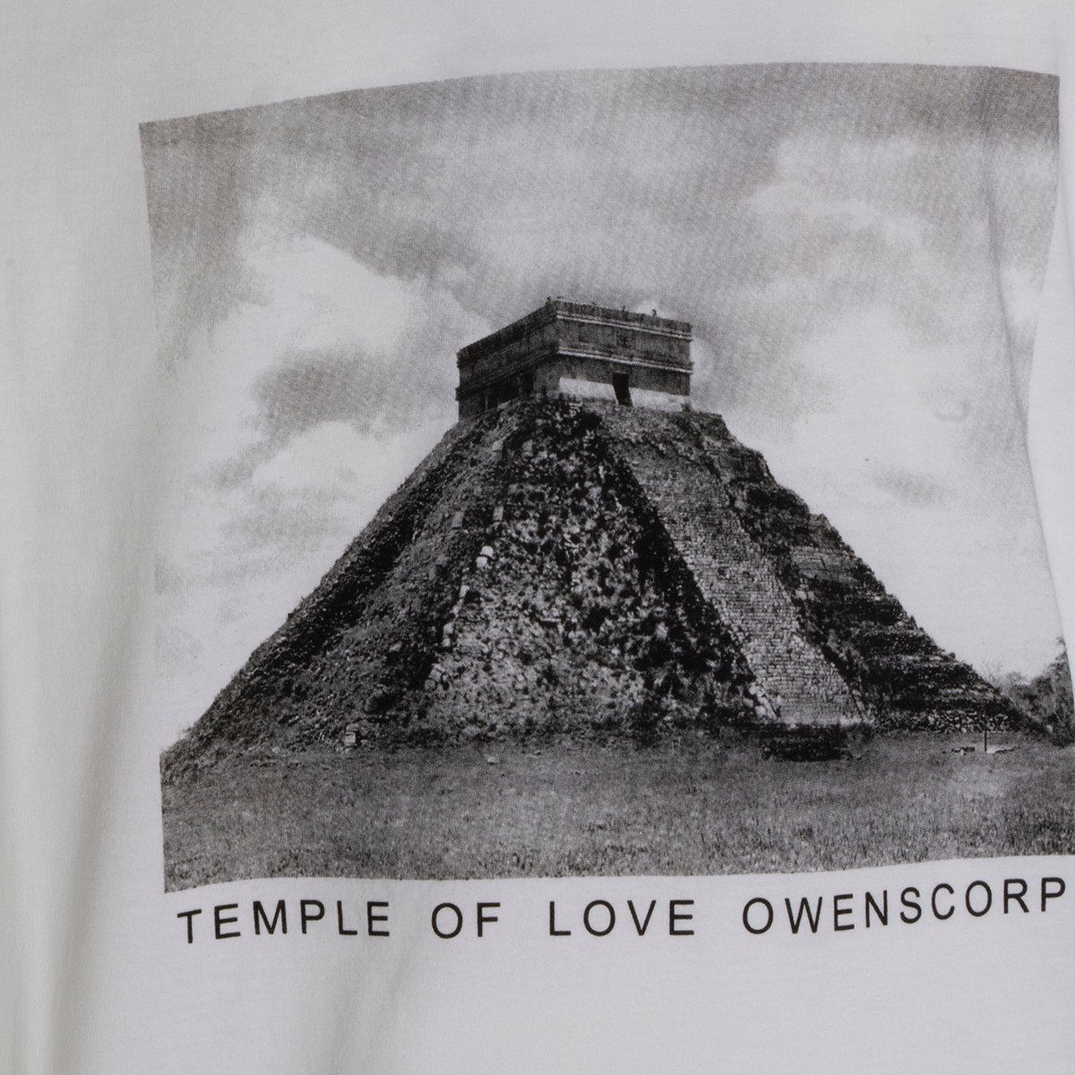 Rick Owens DRKSHDW Monochrome Graphic Print T-Shirt Wit