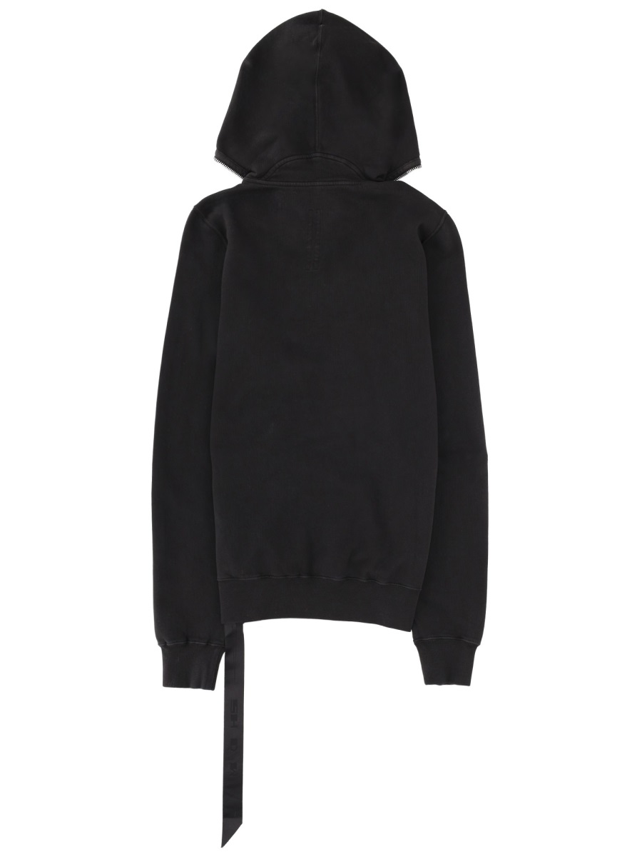 Rick Owens DRKSHDW Gimp Cotton Front Zipper Hoodie Zwart