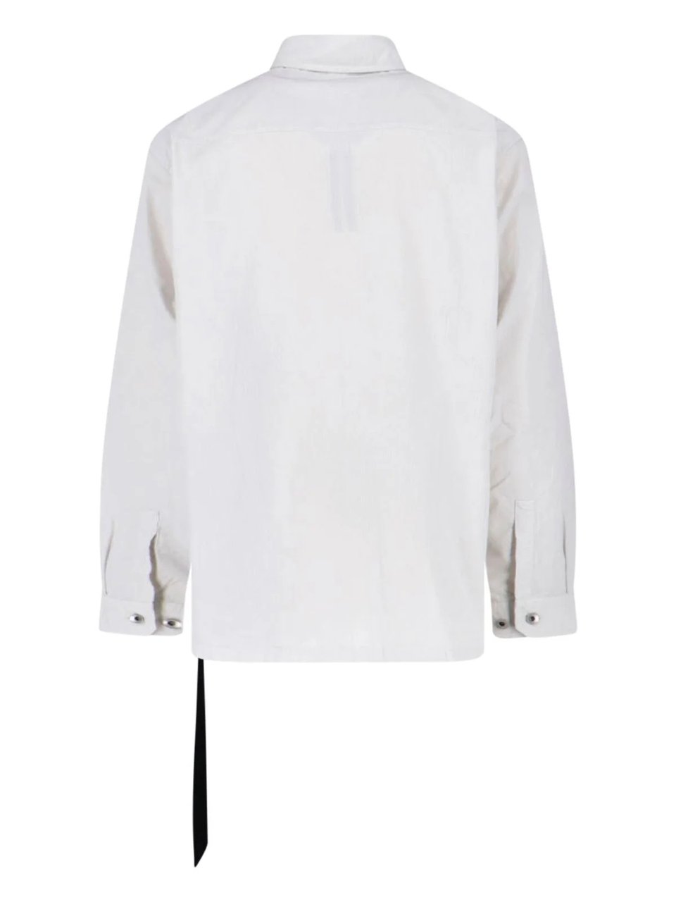 Rick Owens DRKSHDW Boxy Oversized Shirt with Distinctive Hem Tab Wit