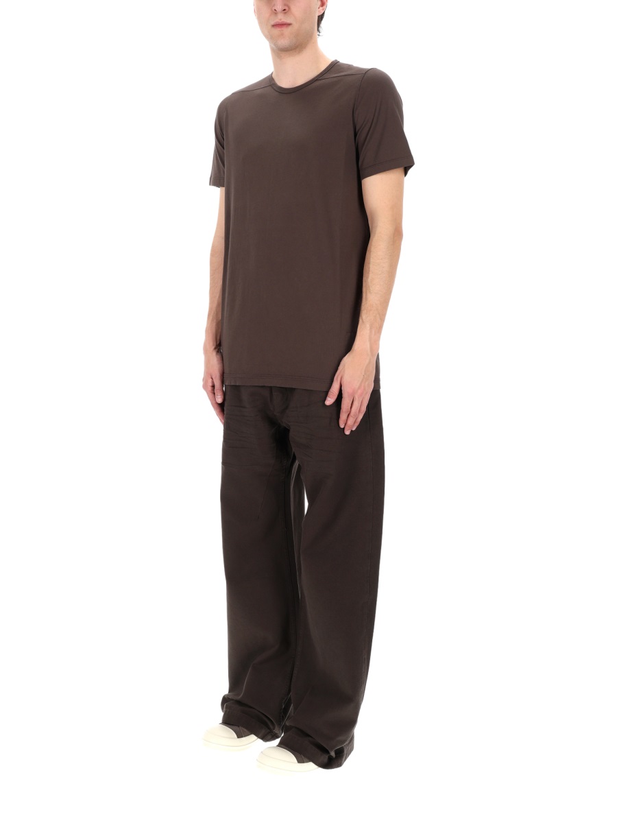 Rick Owens DRKSHDW Deep Brown Geth Wide-Leg Cotton Jeans Zwart