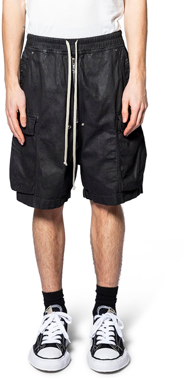 Rick Owens DRKSHDW SHORTS IN DENIM CARGOBELA SHORTS BLACK Zwart
