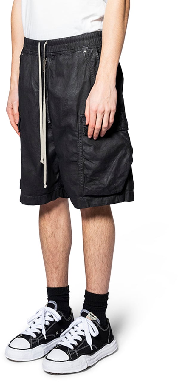 Rick Owens DRKSHDW SHORTS IN DENIM CARGOBELA SHORTS BLACK Zwart
