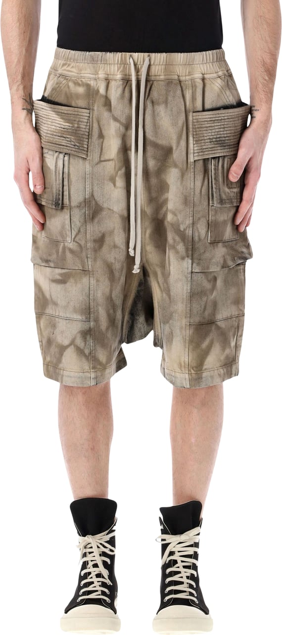 Rick Owens DRKSHDW Rick Owens DRKSHDW Creatch Cargo shorts Neutraal
