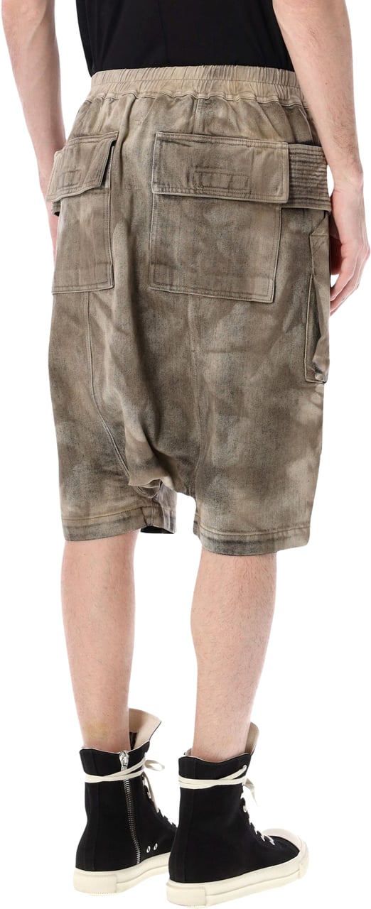 Rick Owens DRKSHDW Rick Owens DRKSHDW Creatch Cargo shorts Neutraal