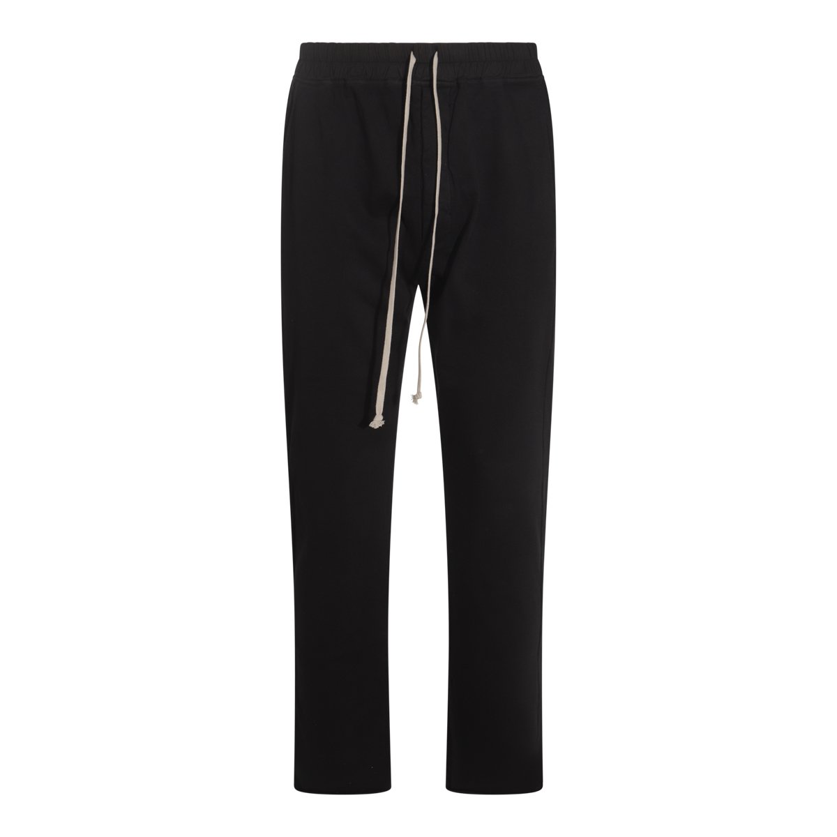 Rick Owens DRKSHDW Straight-Leg Trousers With Clean Waistband And Subtle Seam Detailing Zwart