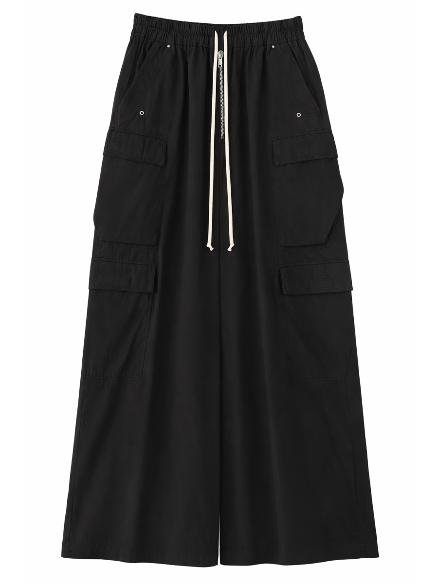 Rick Owens DRKSHDW Jumbo Belas Drawstring Wide-Leg Pants Zwart