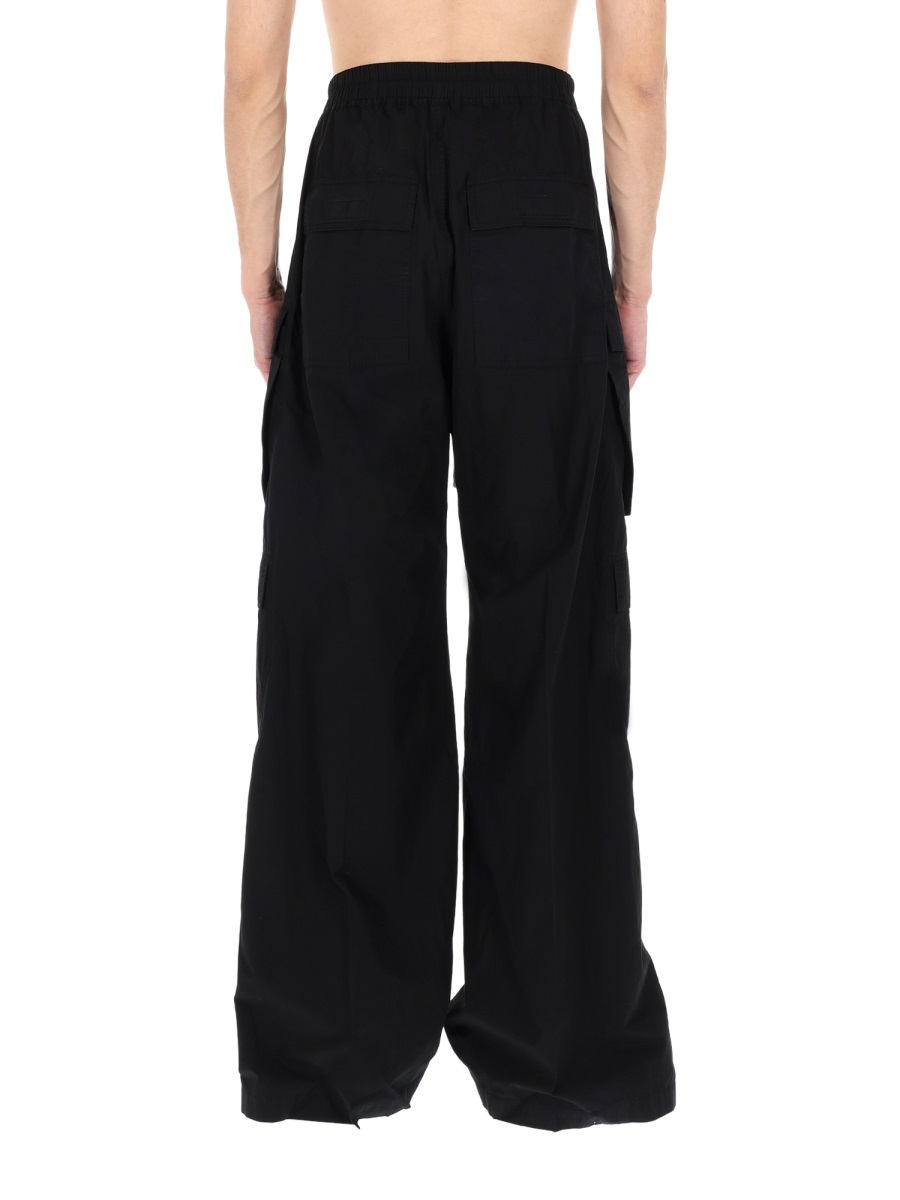 Rick Owens DRKSHDW Jumbo Belas Drawstring Wide-Leg Pants Zwart