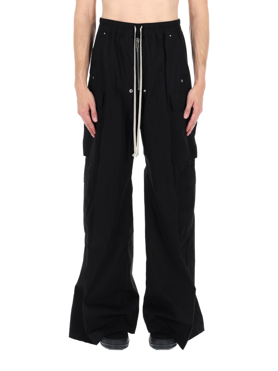 Rick Owens DRKSHDW Jumbo Belas Drawstring Wide-Leg Pants Zwart