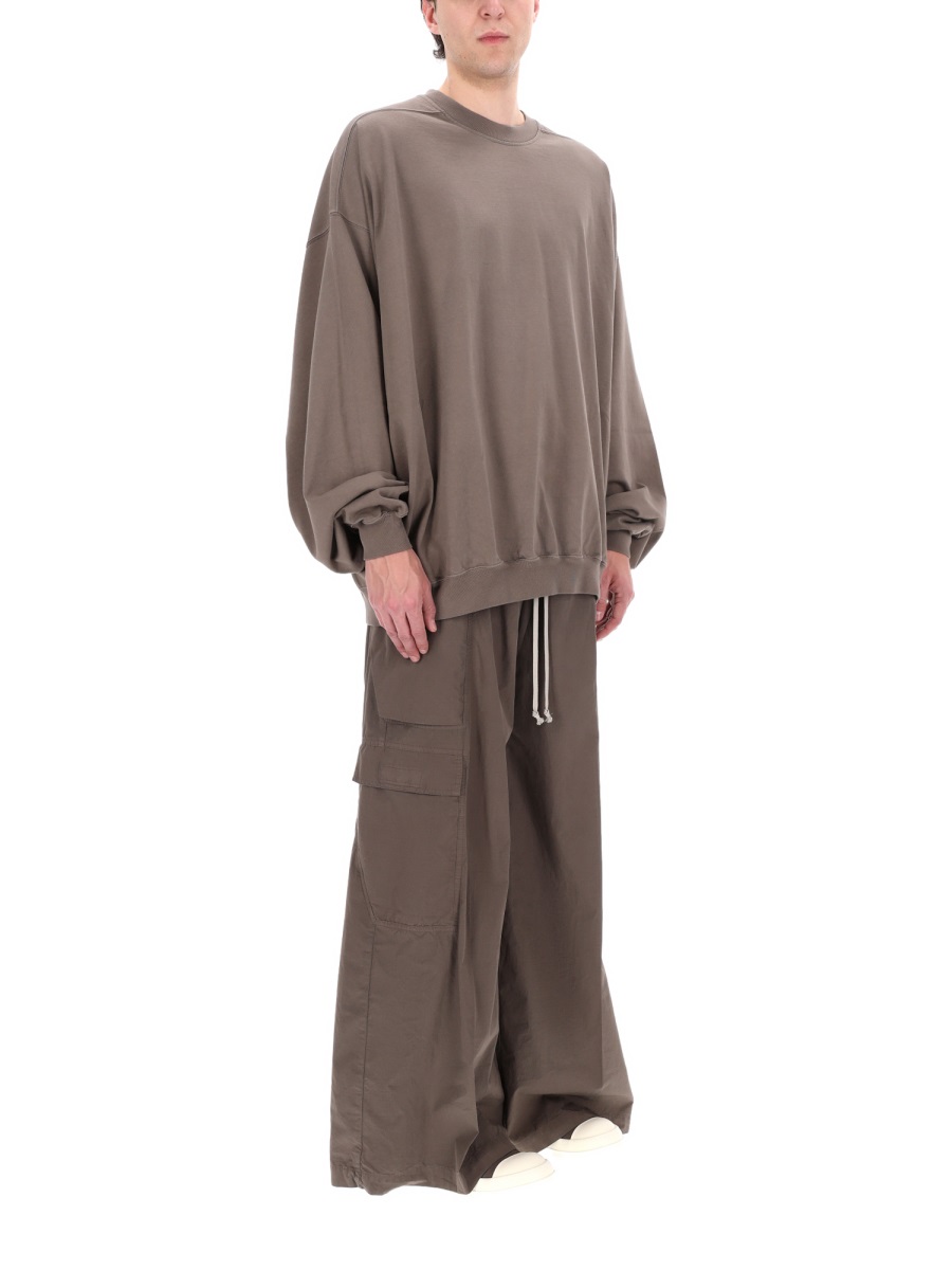 Rick Owens DRKSHDW Black Jumbo Belas Cotton Cargo Pants Grijs