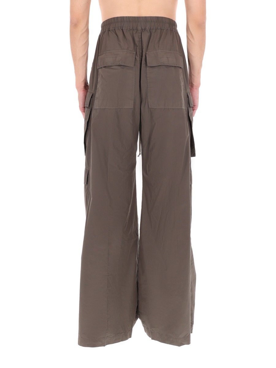 Rick Owens DRKSHDW Black Jumbo Belas Cotton Cargo Pants Grijs