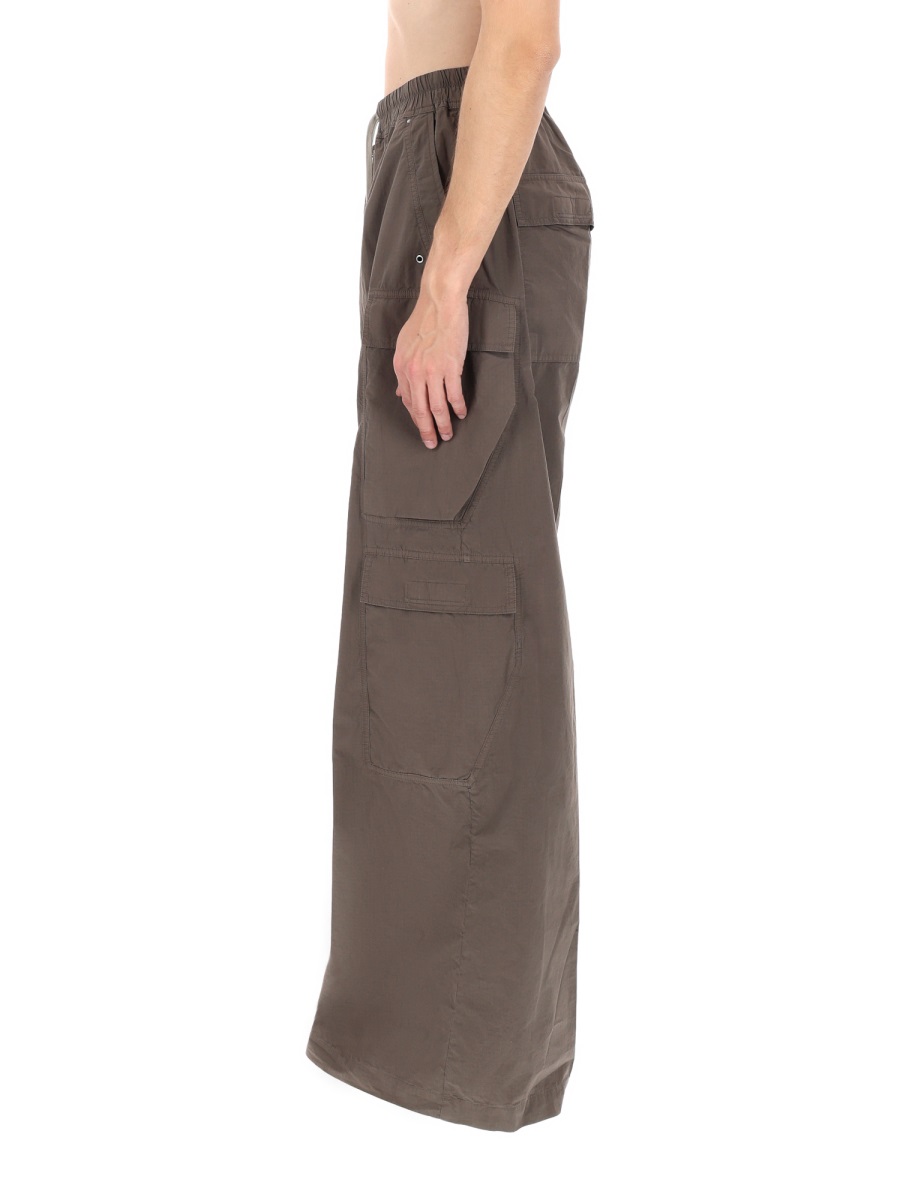 Rick Owens DRKSHDW Black Jumbo Belas Cotton Cargo Pants Grijs