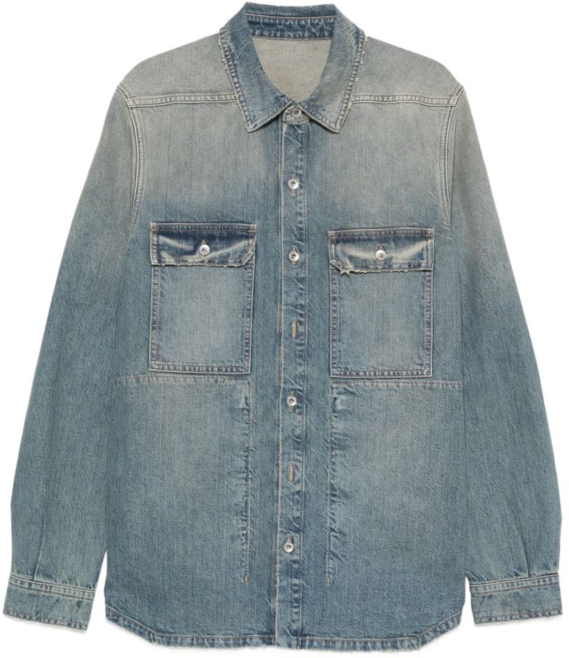Rick Owens DRKSHDW Shirts Blue Blauw