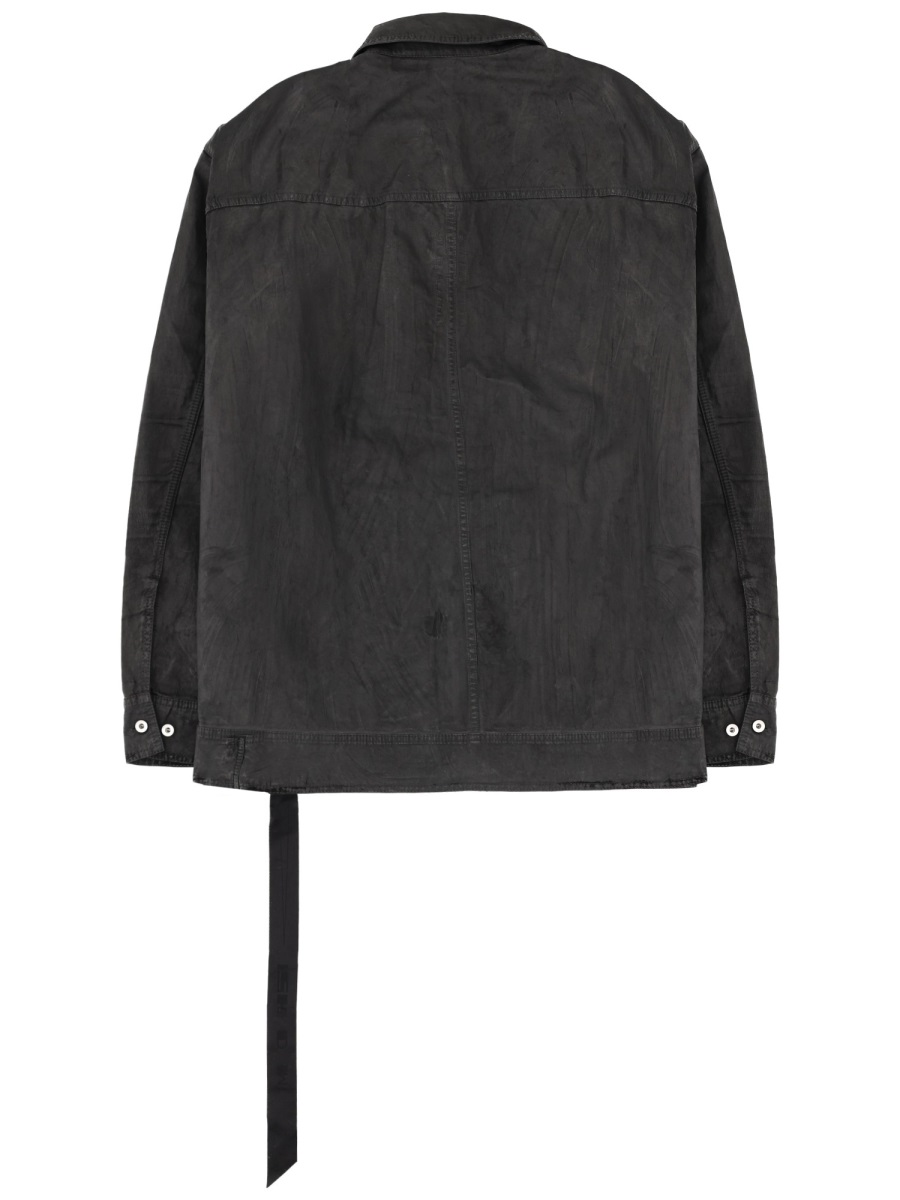 Rick Owens DRKSHDW Jumbo Worker Cotton Jacket Zwart