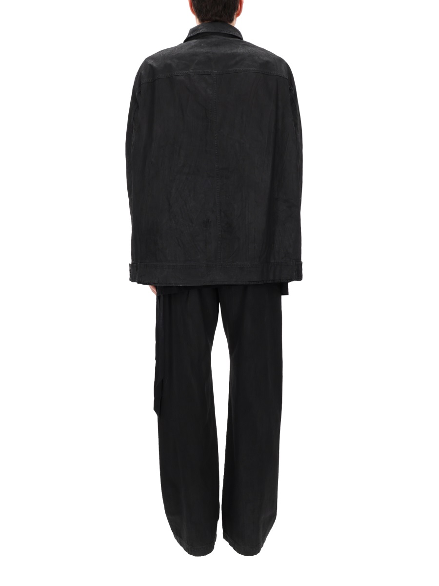 Rick Owens DRKSHDW Jumbo Worker Cotton Jacket Zwart