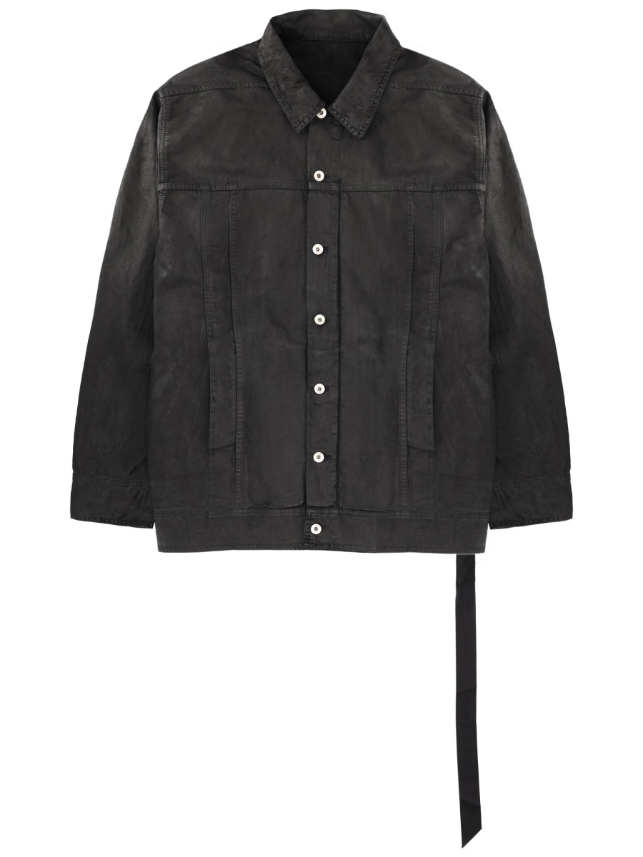 Rick Owens DRKSHDW Jumbo Worker Cotton Jacket Zwart