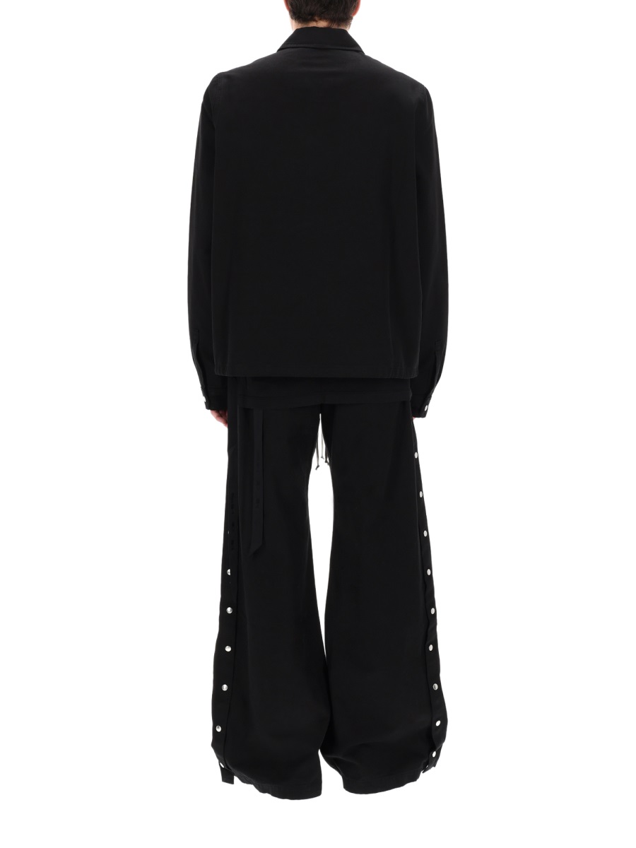 Rick Owens DRKSHDW Zipfront Boxy Cotton Strap Jacket Zwart