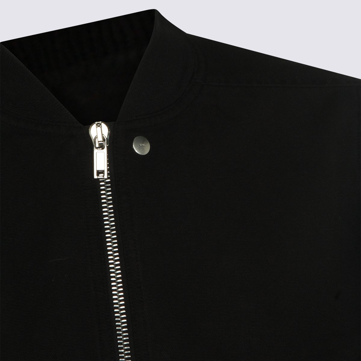Rick Owens DRKSHDW Minimalist Black Jacket With Zipper Details Zwart