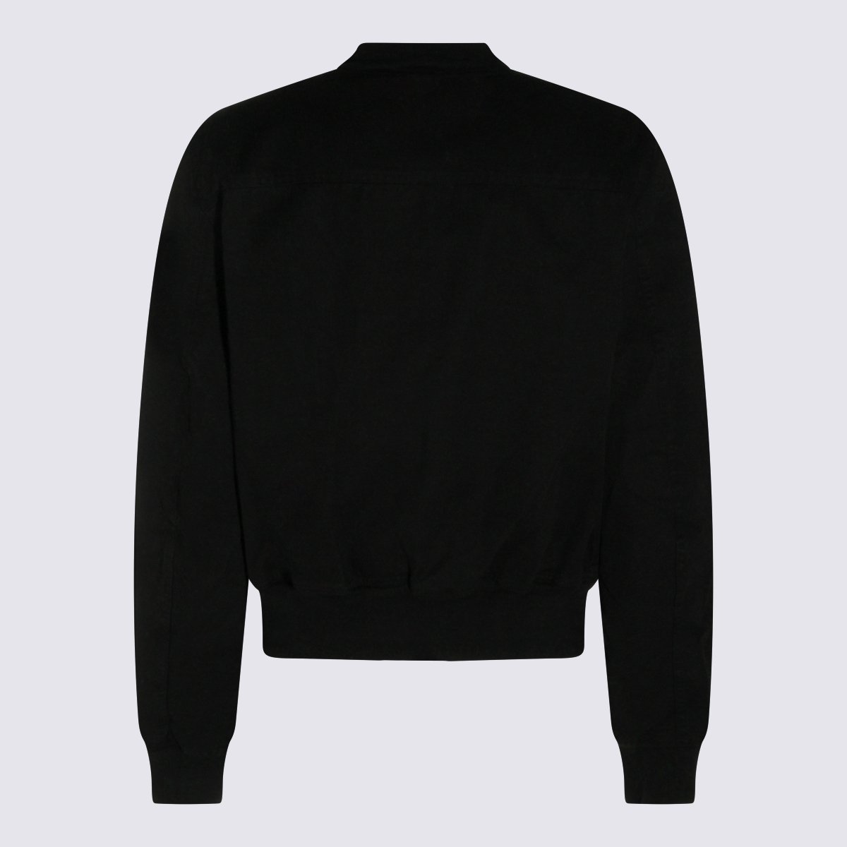 Rick Owens DRKSHDW Minimalist Black Jacket With Zipper Details Zwart