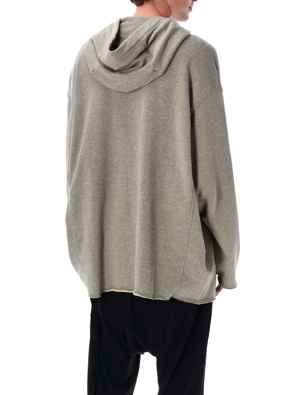 Rick Owens DRKSHDW Peter Oversized Heathered Hoodie Grijs