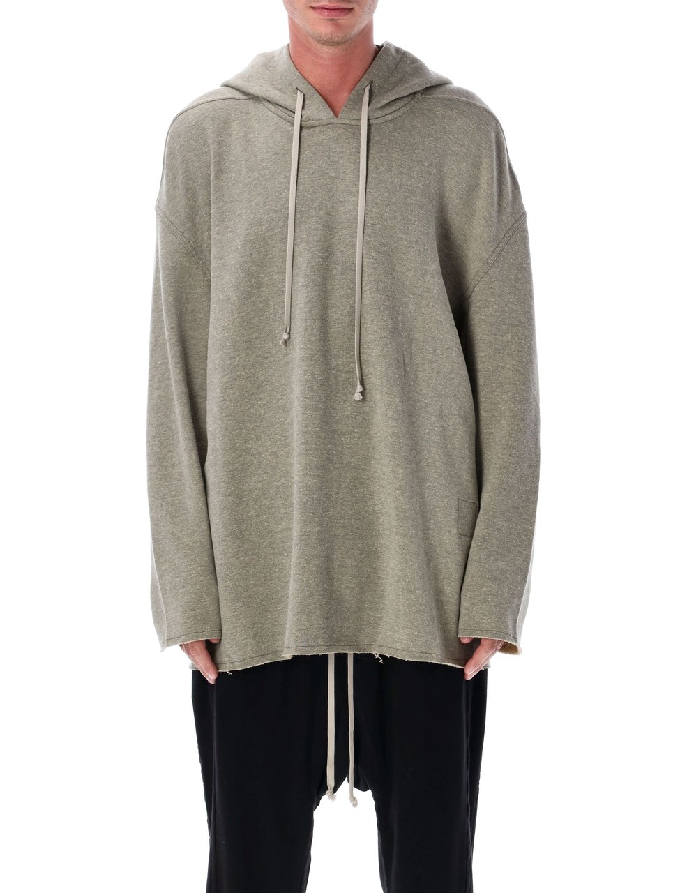 Rick Owens DRKSHDW Peter Oversized Heathered Hoodie Grijs