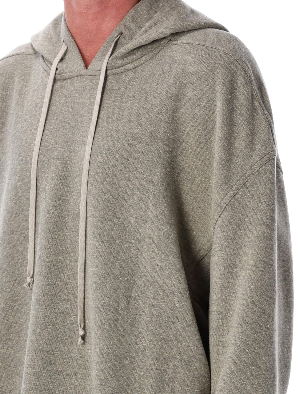 Rick Owens DRKSHDW Peter Oversized Heathered Hoodie Grijs