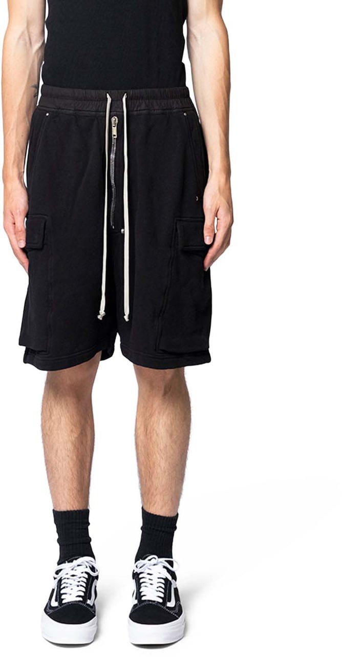 Rick Owens DRKSHDW CARGOBELA SHORTS BLACK Zwart