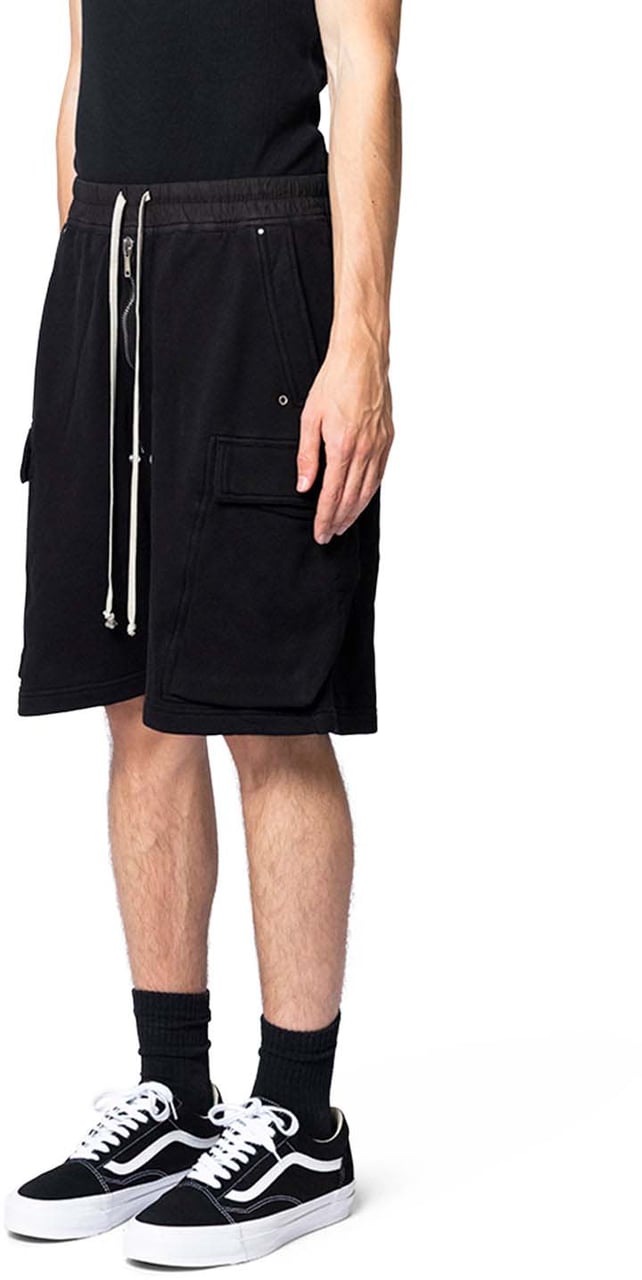 Rick Owens DRKSHDW CARGOBELA SHORTS BLACK Zwart