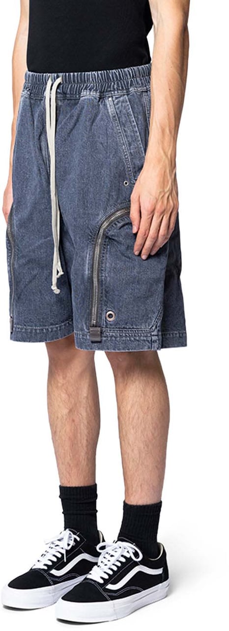 Rick Owens DRKSHDW BAUHAUS SHORTS WASHED GREY Grijs