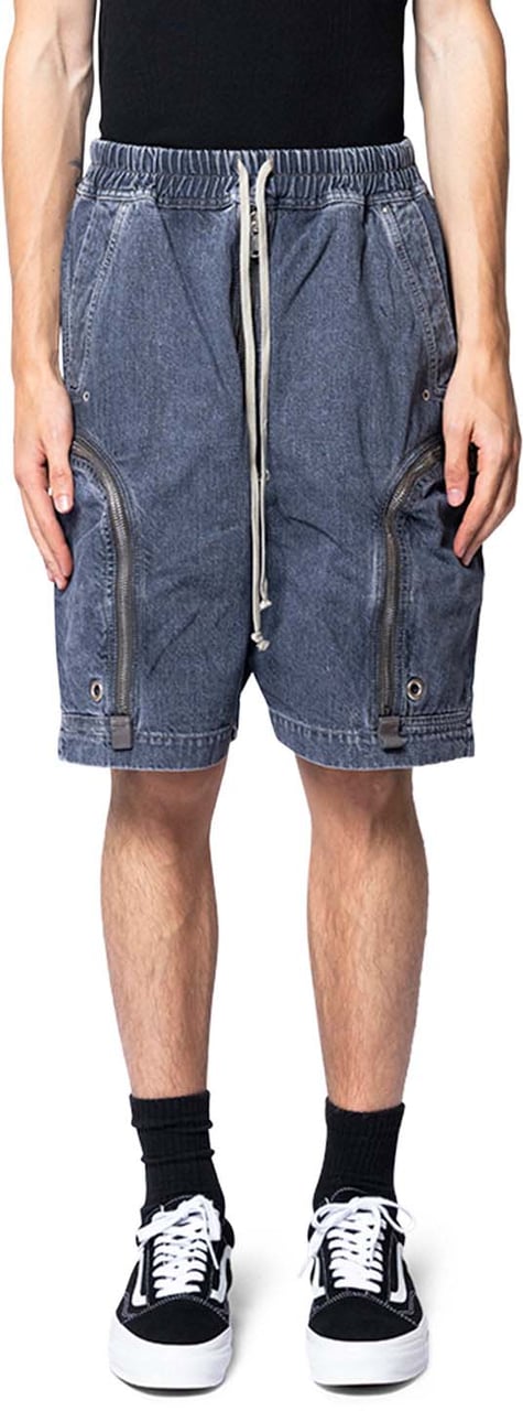 Rick Owens DRKSHDW BAUHAUS SHORTS WASHED GREY Grijs