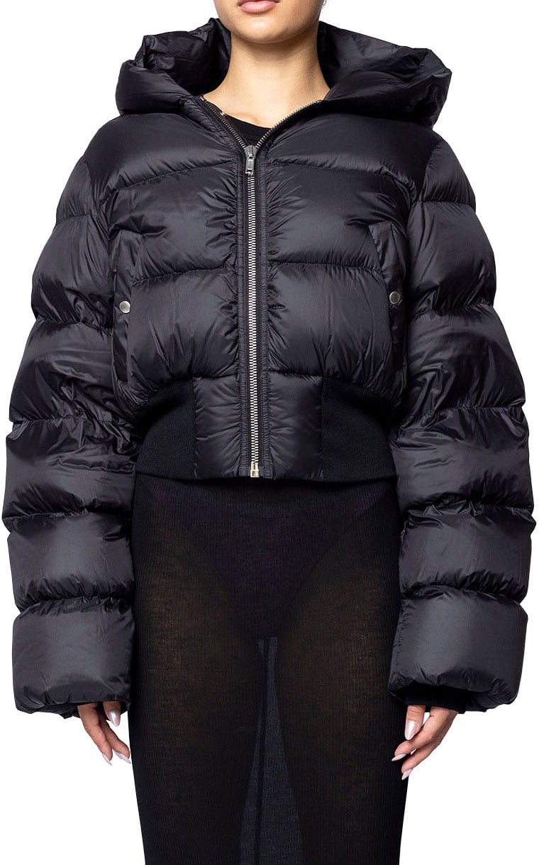 Rick Owens DRKSHDW HOODED JKT BLACK Zwart