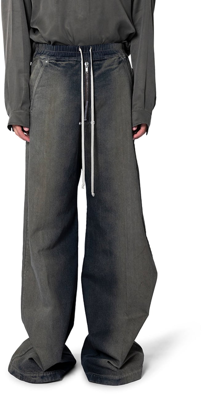 Rick Owens DRKSHDW WIDE BELA PANTS DARKDUST DEGRADE Zwart