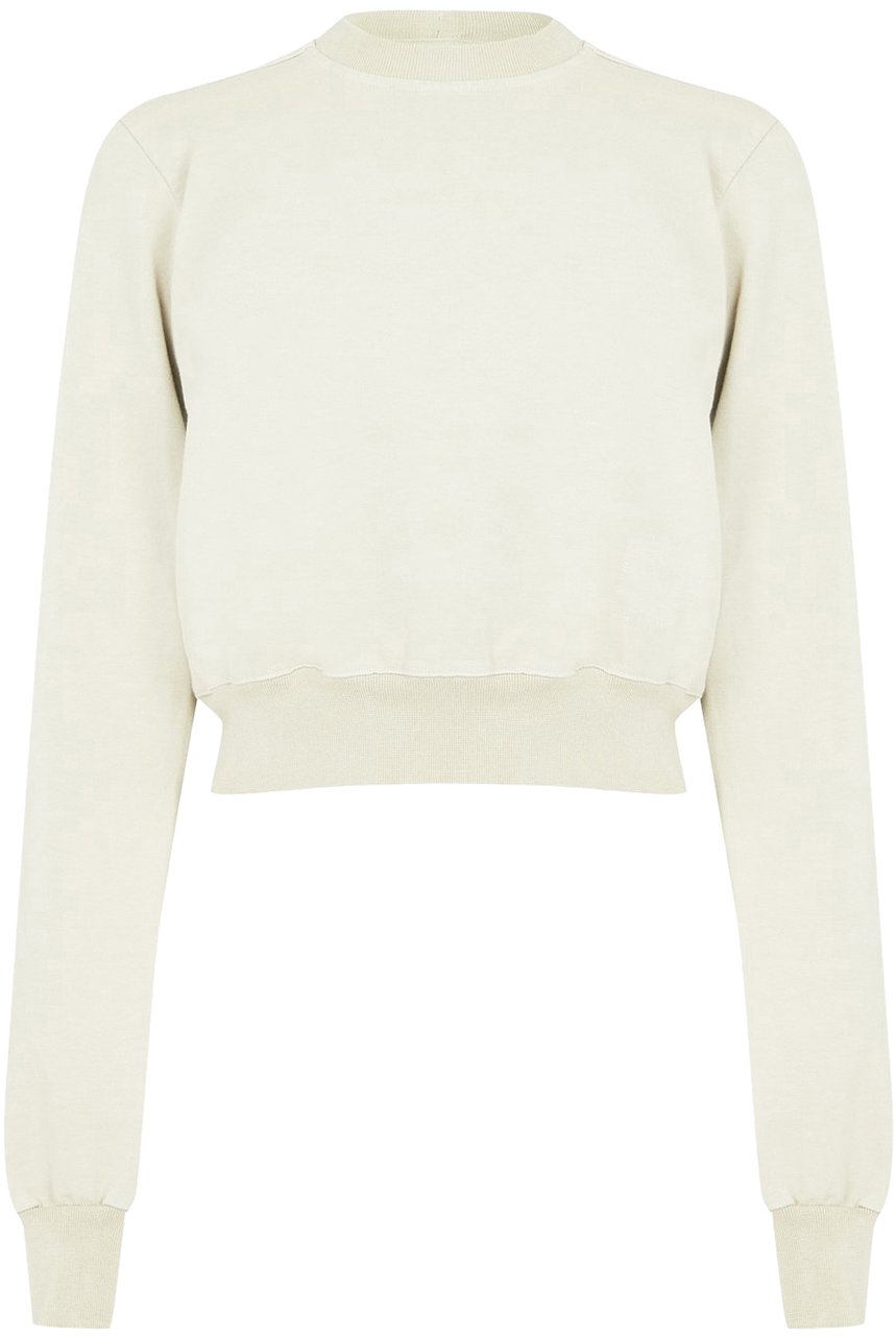 Rick Owens Pearl Cropped Sweatshirt Grijs