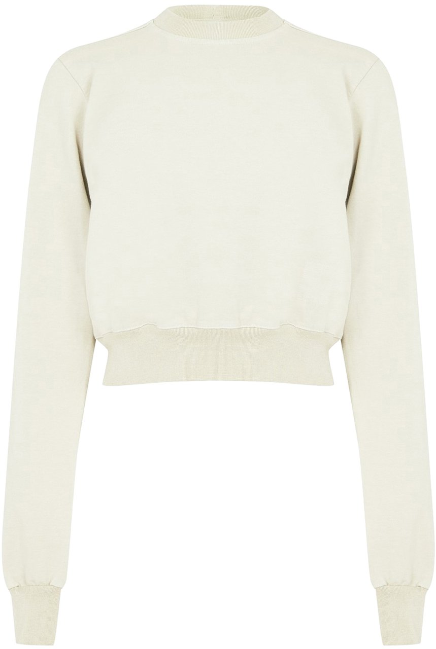 Rick Owens Pearl Cropped Sweatshirt Grijs