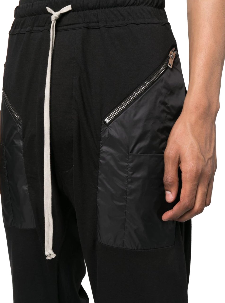 Rick Owens Strobe Cargo Cropped Drawstring - Black Zwart