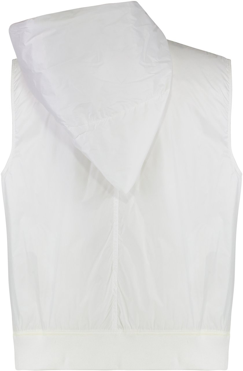 Rick Owens Hooded bodywarmer Wit
