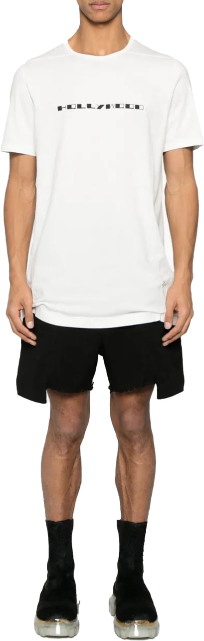 Rick Owens Level Logo T-shirt Wit