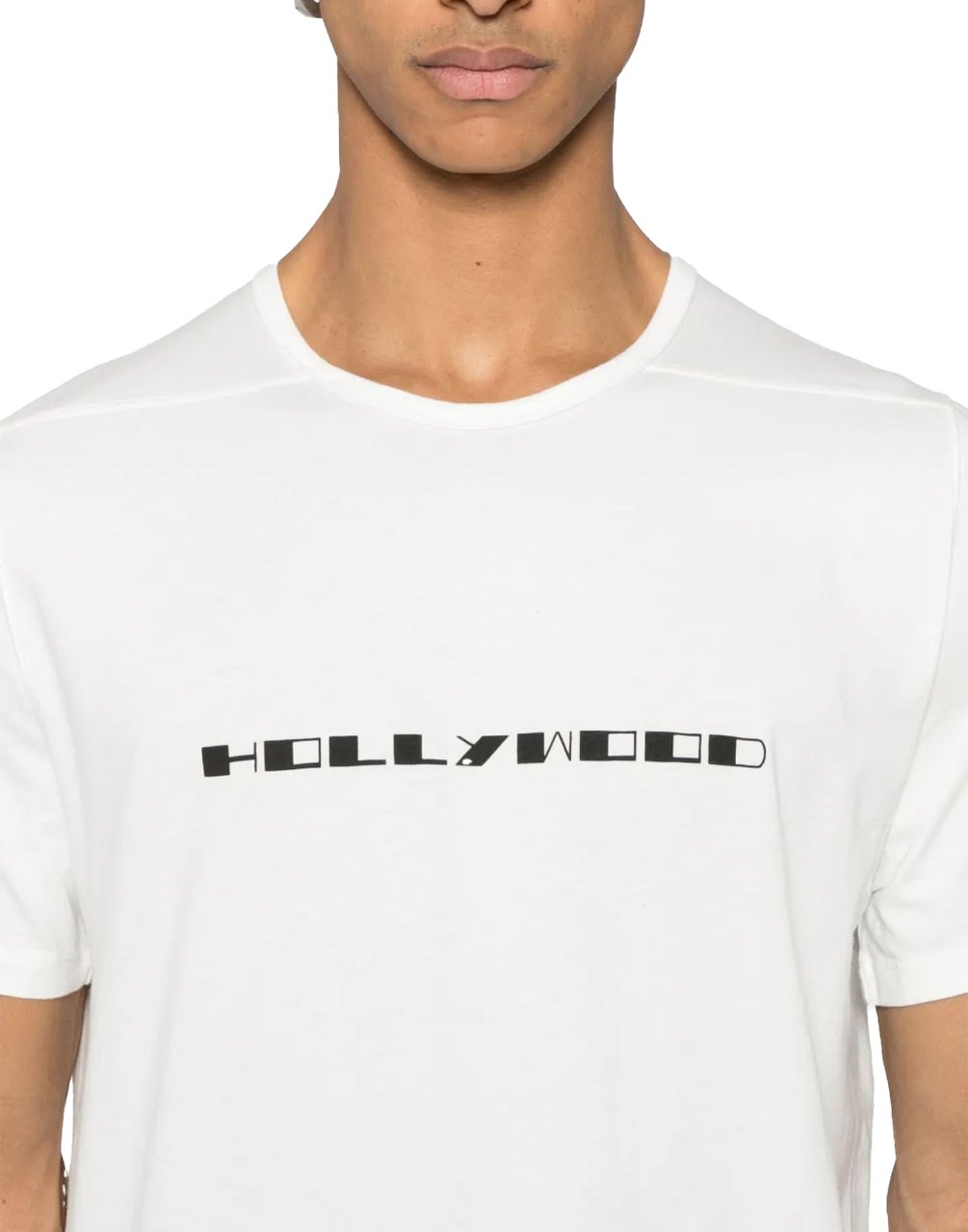 Rick Owens Level Logo T-shirt Wit