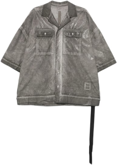 Rick Owens Camicia Magnum Tommy Shirt Darkdust Grijs