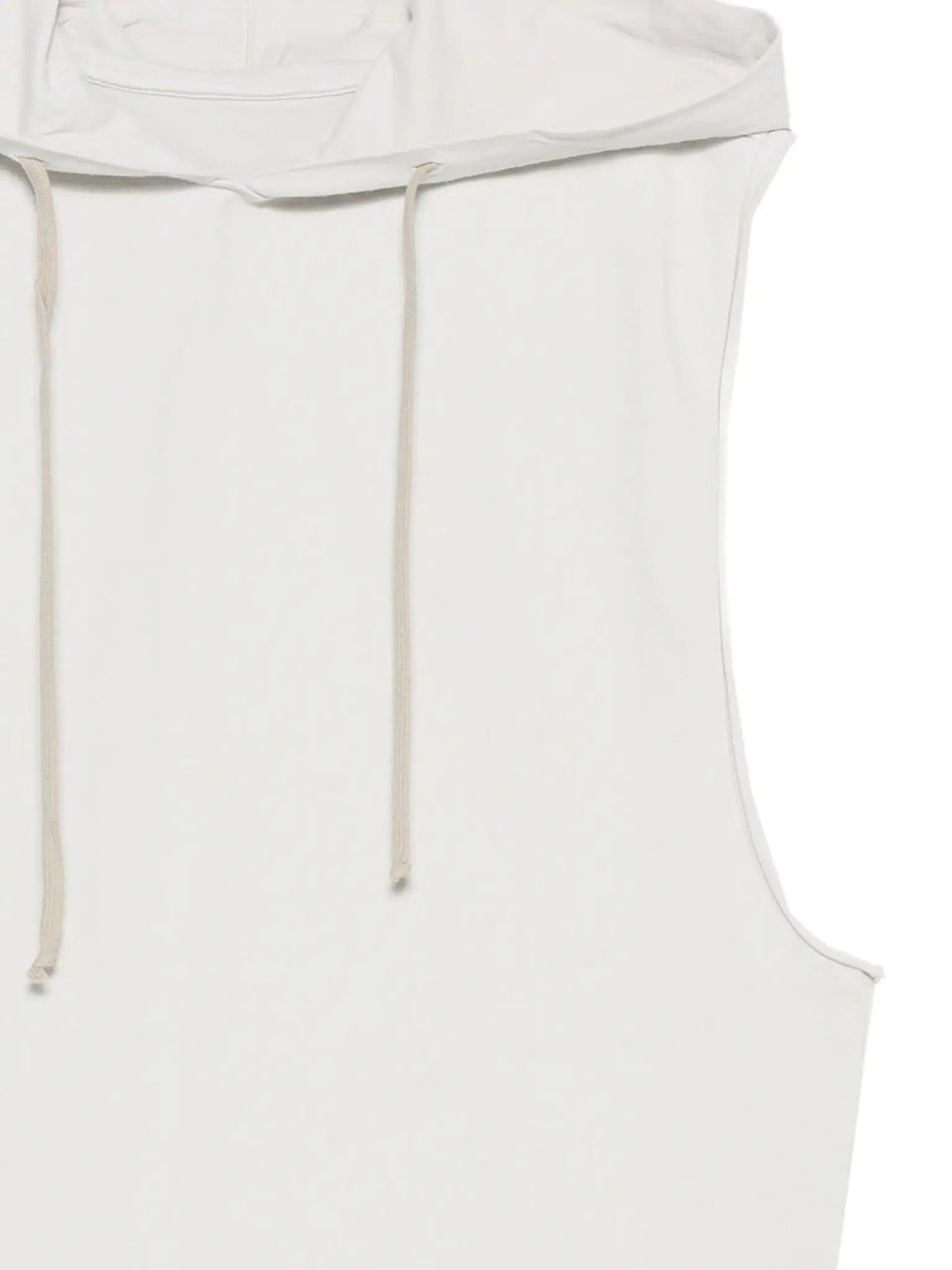 Rick Owens Top Hooded Tunic Milk Wash Divers