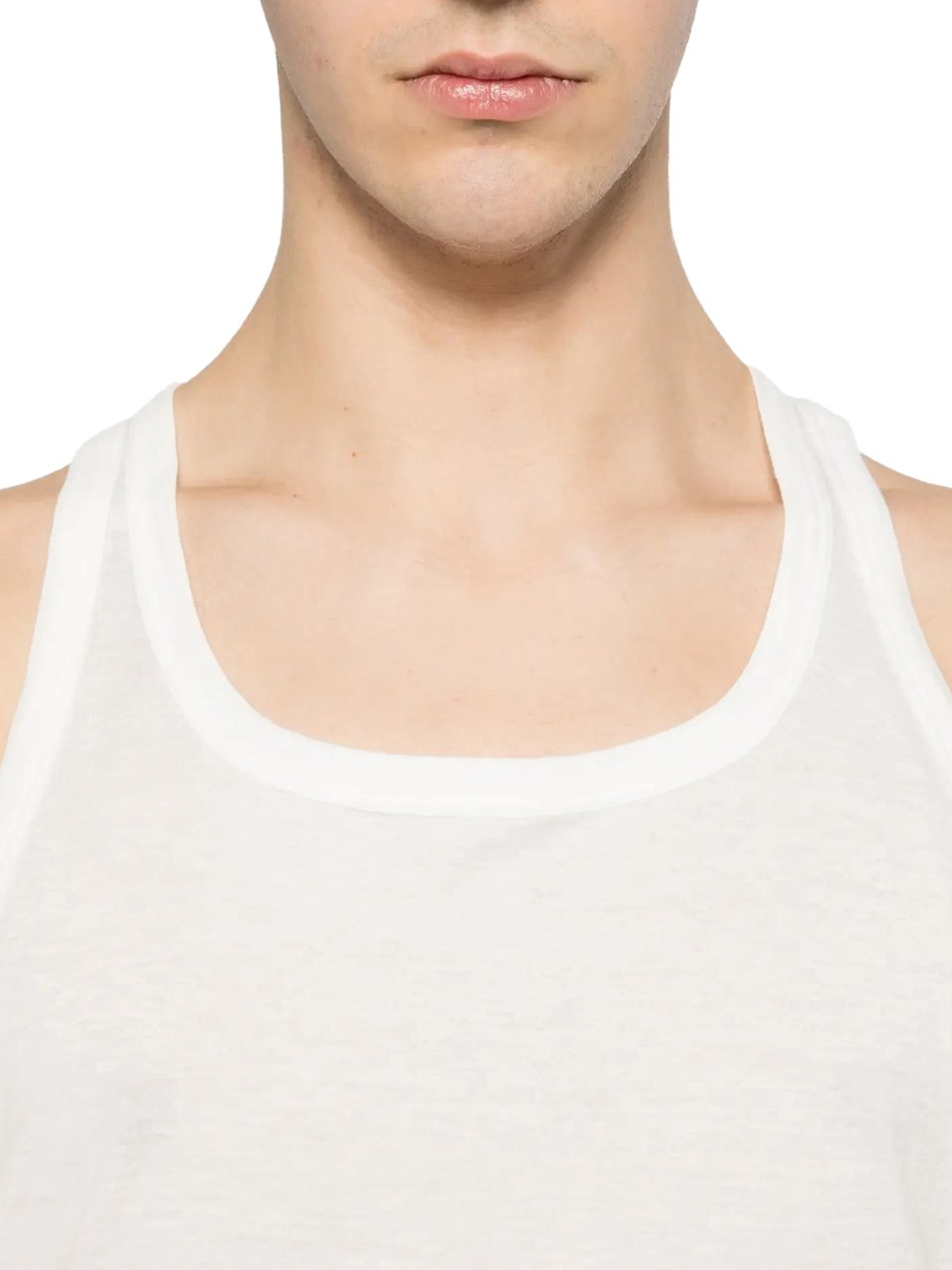 Rick Owens Top Loose Tank Milk Wit
