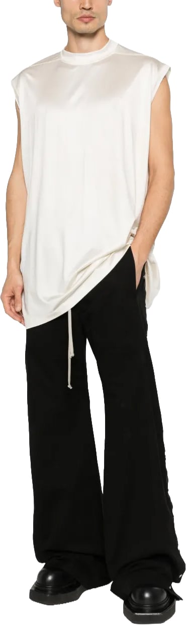 Rick Owens Pantaloni Wide Pusher Pants Black Zwart
