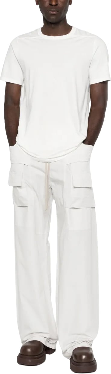 Rick Owens Pantaloni Creatch Wide Cargo Drawstring Milk Wash Wit