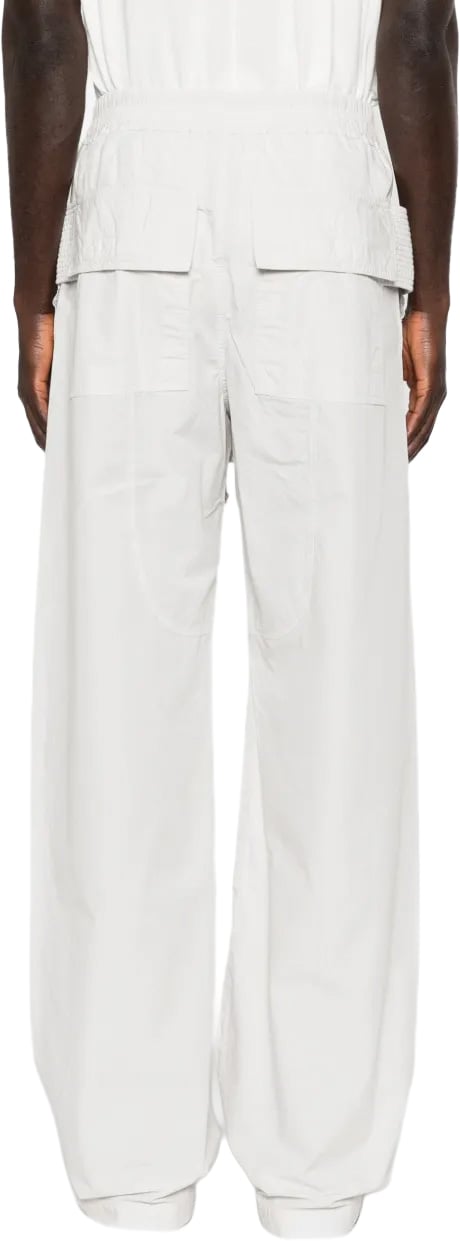 Rick Owens Pantaloni Creatch Wide Cargo Drawstring Milk Wash Wit