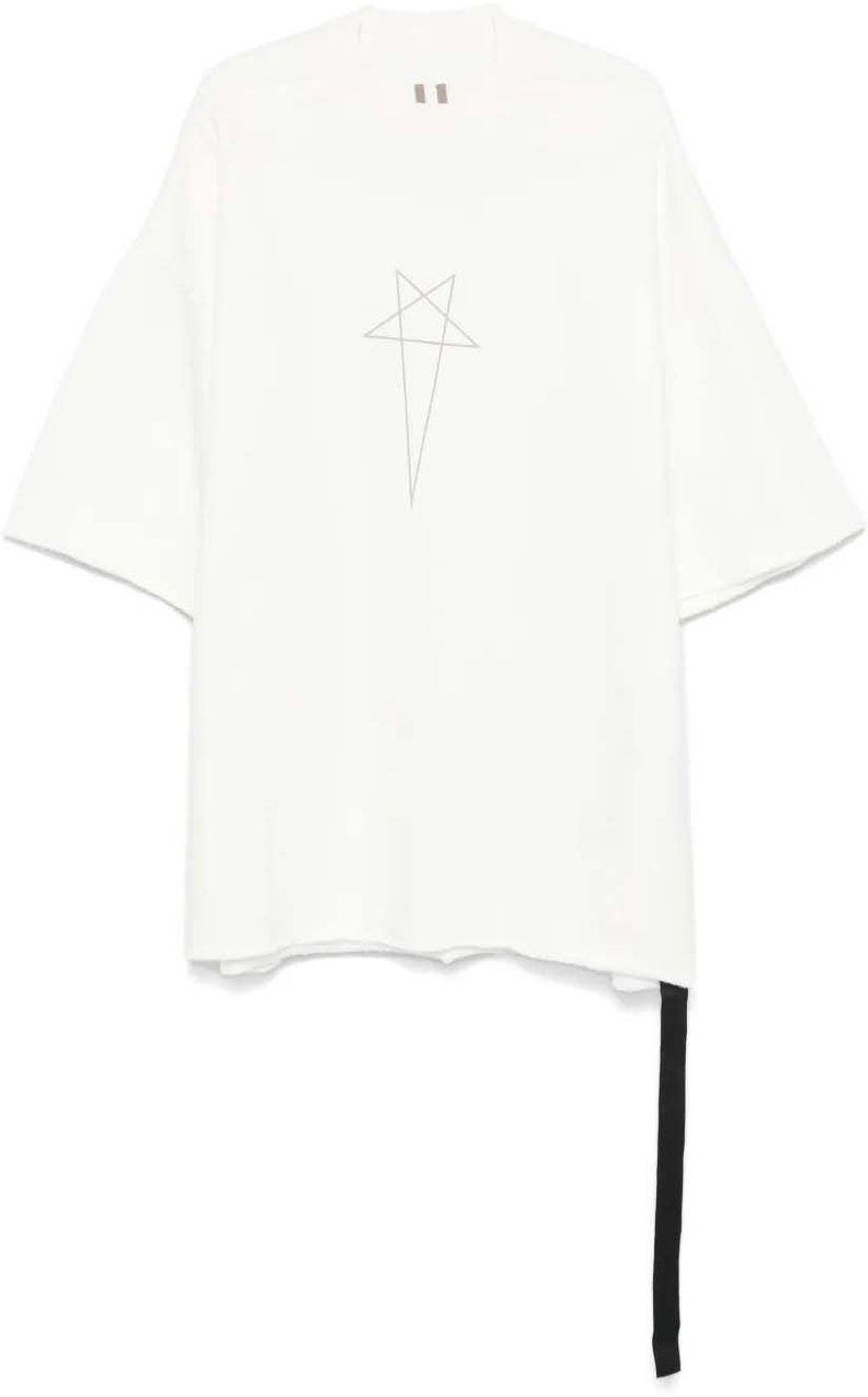 Rick Owens T-shirt Tommy T Milk/pearl Wit