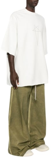Rick Owens T-shirt Tommy T Milk/pearl Wit